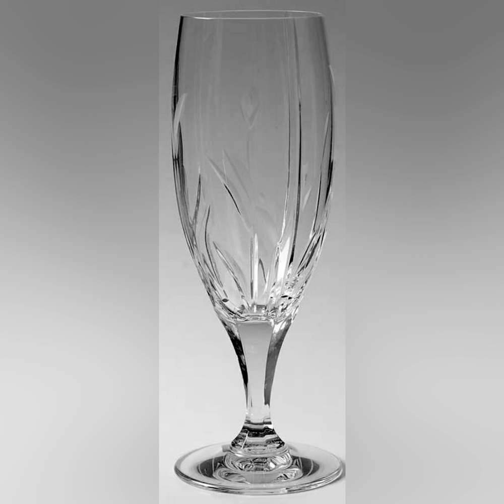 NWOT - Vintage Calla Lily by MIKASA Ice Tea Etched Crystal Multifunctional Glass